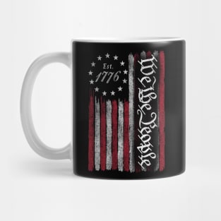 We the people - 4th Of July - Independence Day - Vintage USA Flag 1776 Mug